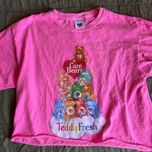 Teddy Fresh Pink Care Bears Graphic Tee